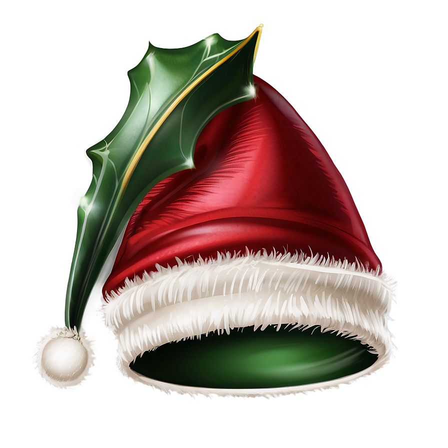 Christmas Hat With Holly Png Kal97 PNG Image