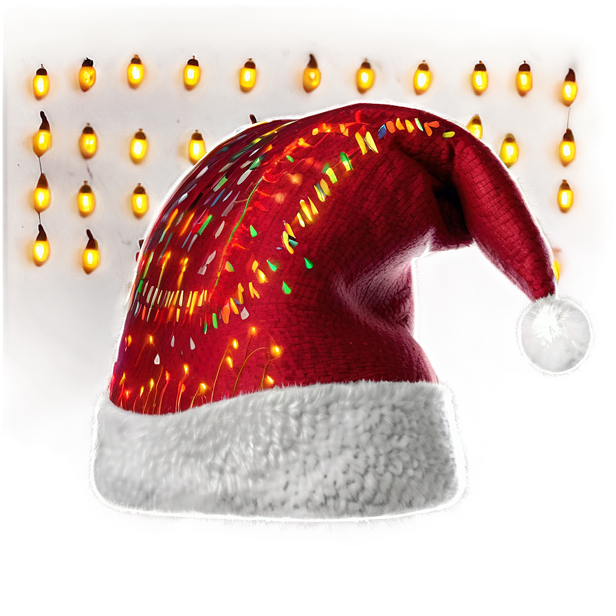 Christmas Hat With Lights Png Ajj PNG Image