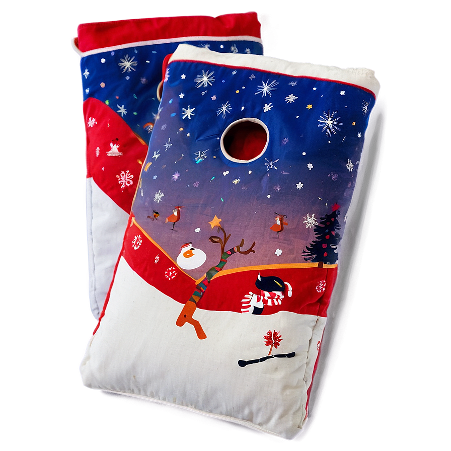 Christmas Holiday Cornhole Bag Png Guw9 PNG Image