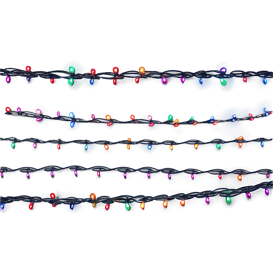 Christmas Lights Wrap Png Byu PNG Image