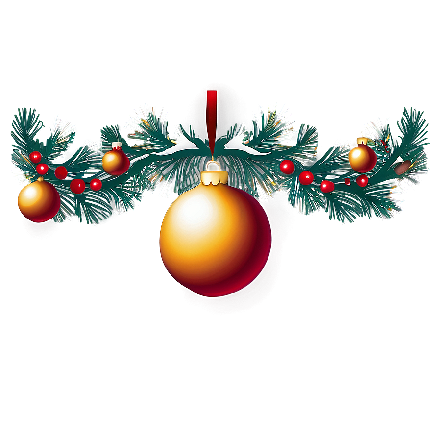 Christmas Ornament Border Png Idv78 PNG Image