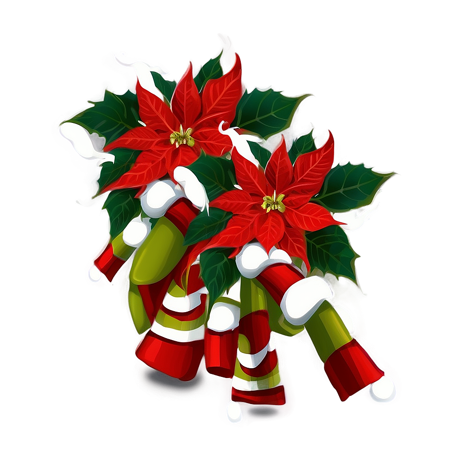 Christmas Poinsettia Flower Png Prr PNG Image