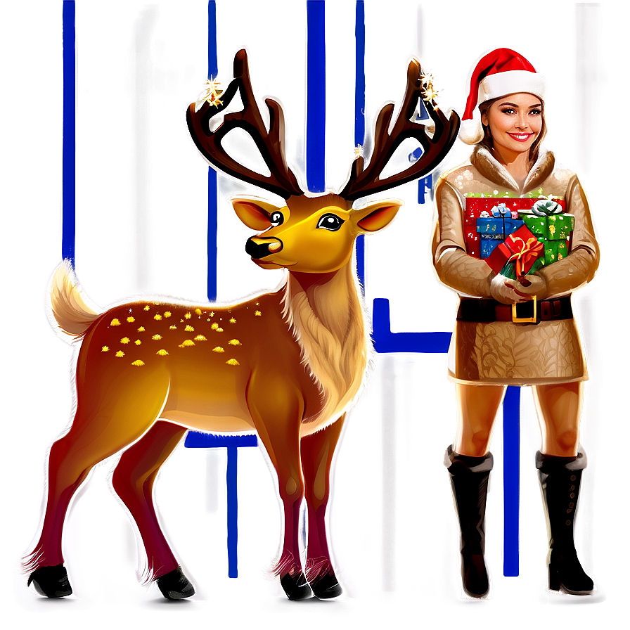 Christmas Reindeer Png Vix40 PNG Image