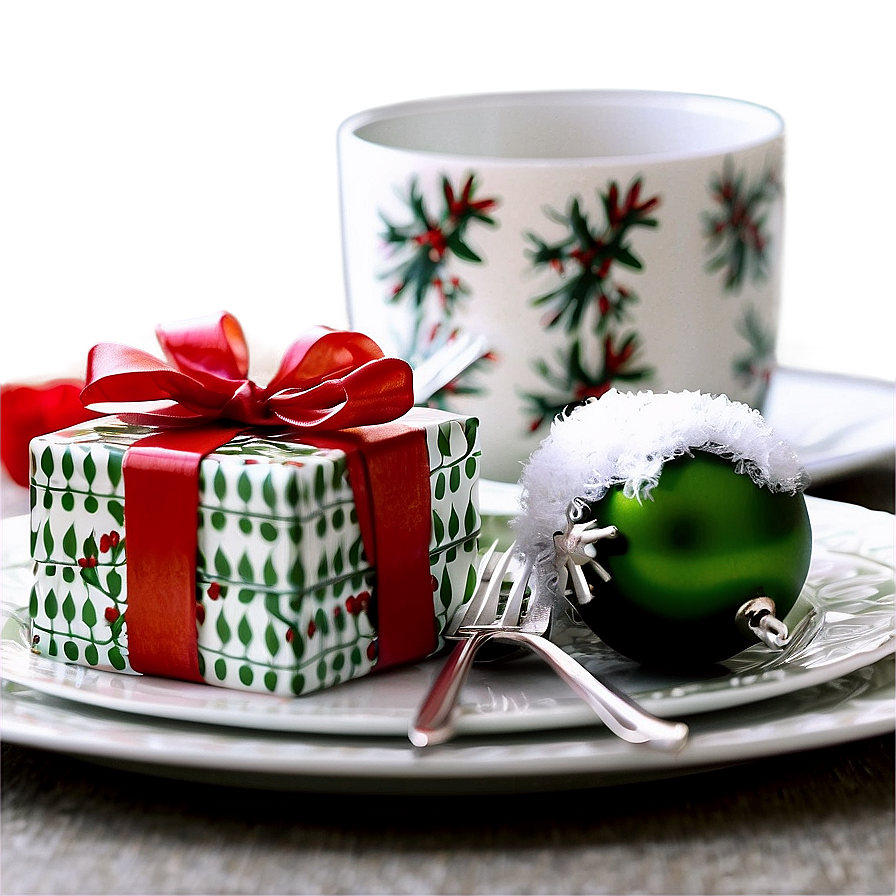 Christmas Table Setting Png 85 PNG Image