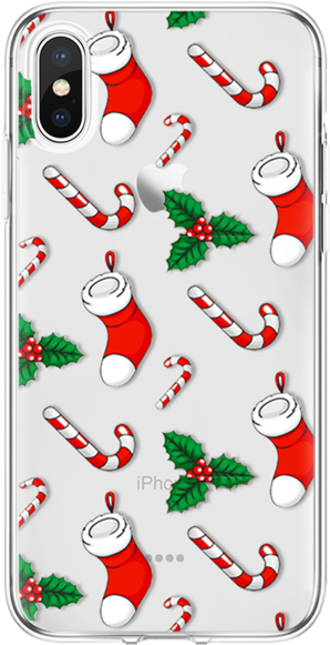 Christmas Themei Phone X Case PNG Image