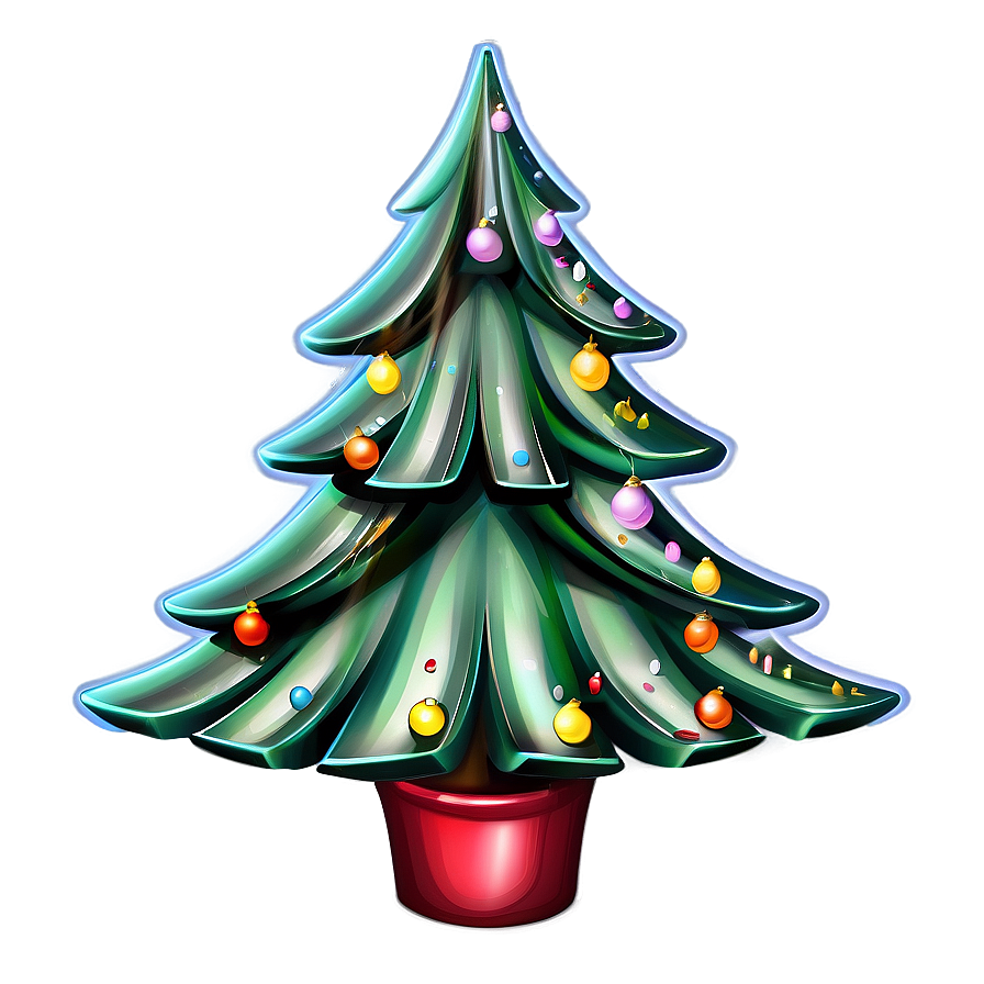 Christmas Tree Art Png Nmm67 PNG Image