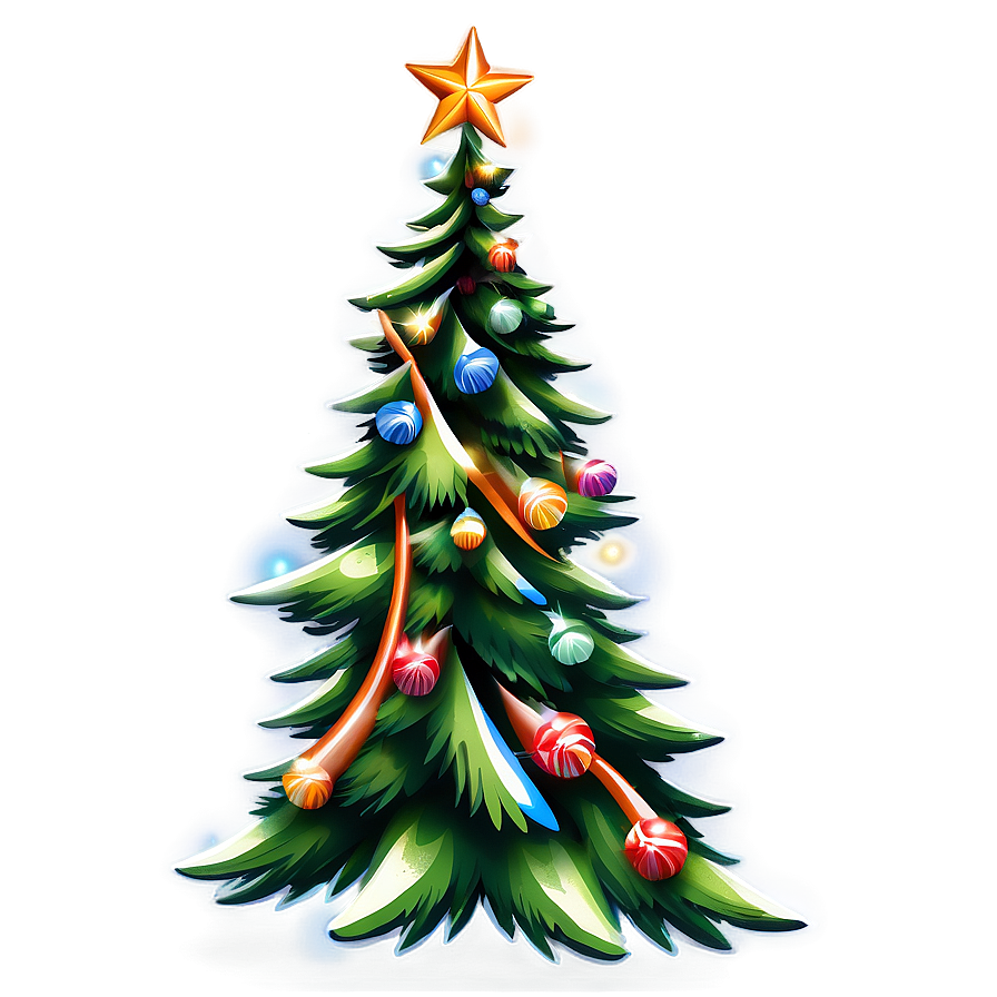 Christmas Tree C PNG Image