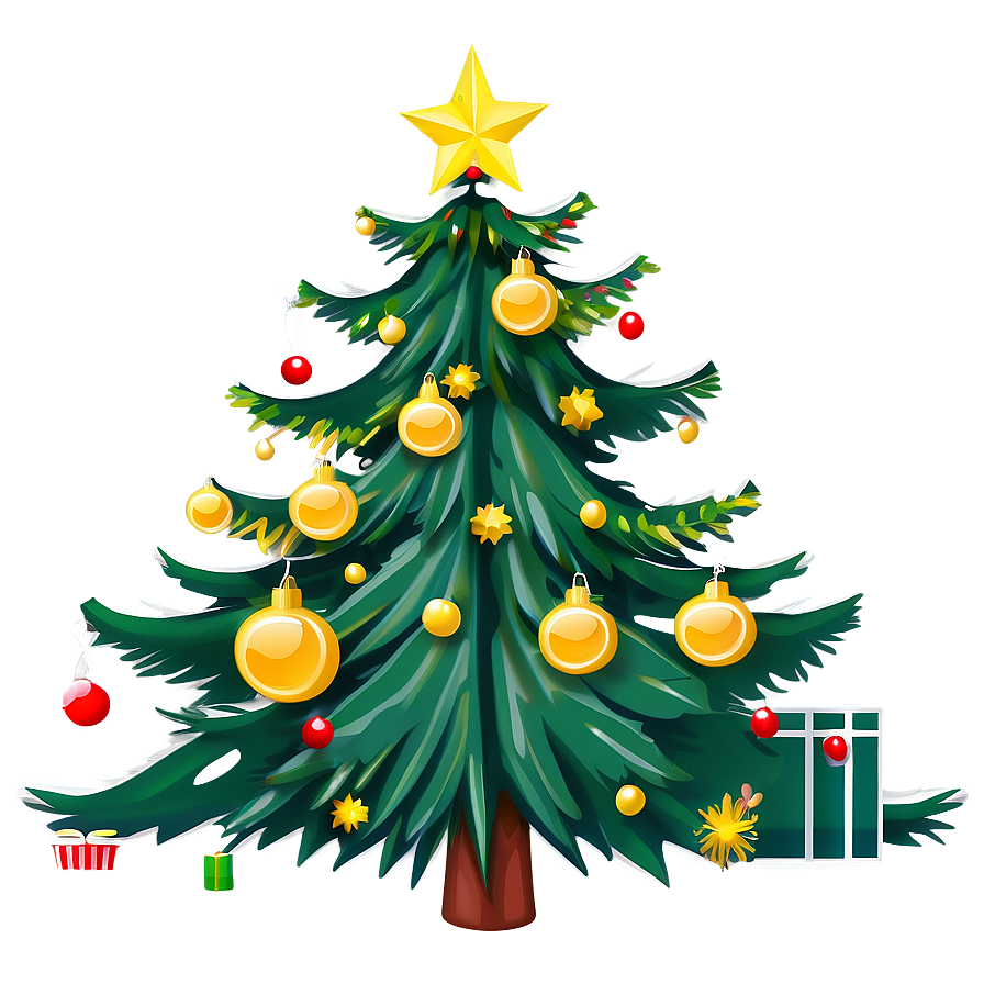 Christmas Tree Contour Png 89 PNG Image