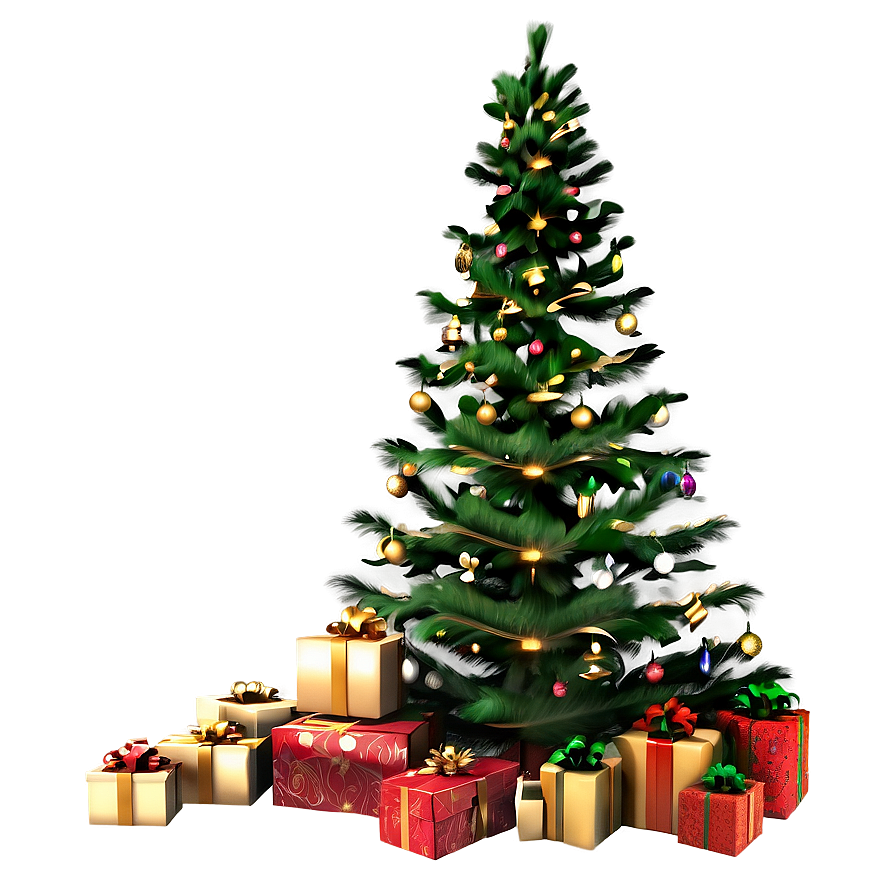 Christmas Tree Presents Png Rsd PNG Image