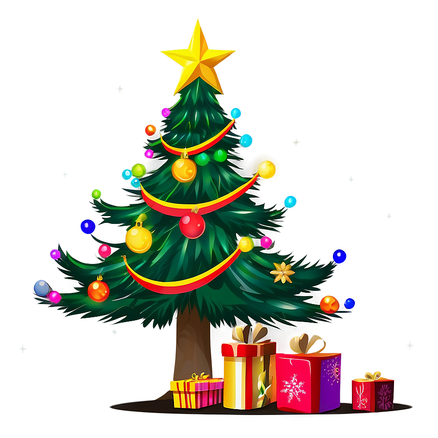 Christmas Tree Scene Png 04292024 PNG Image