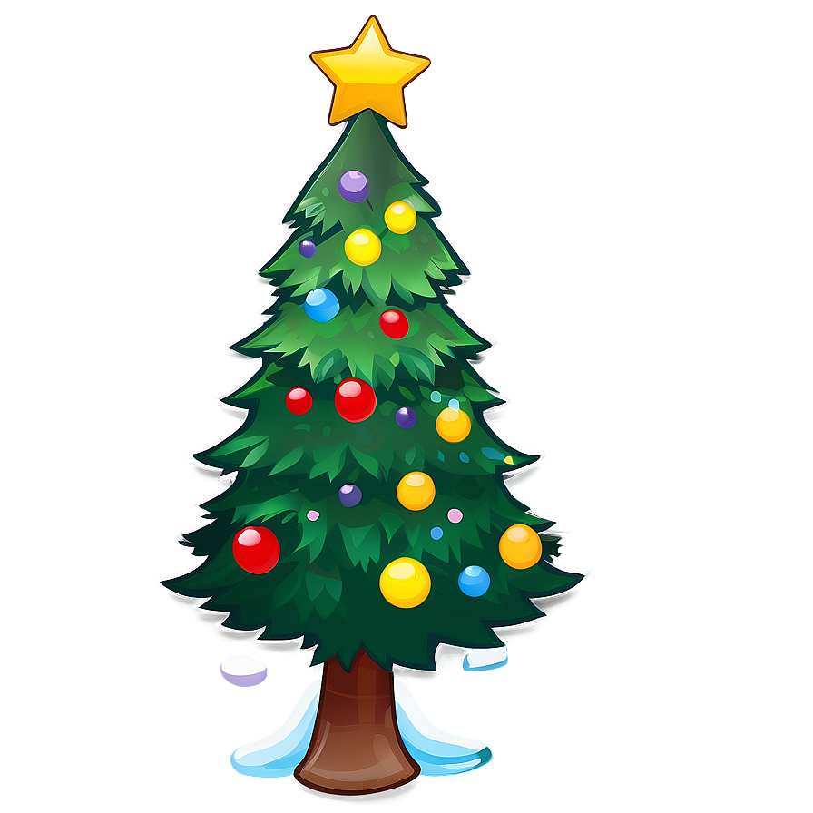 Christmas Tree Sticker Png Mfc84 PNG Image