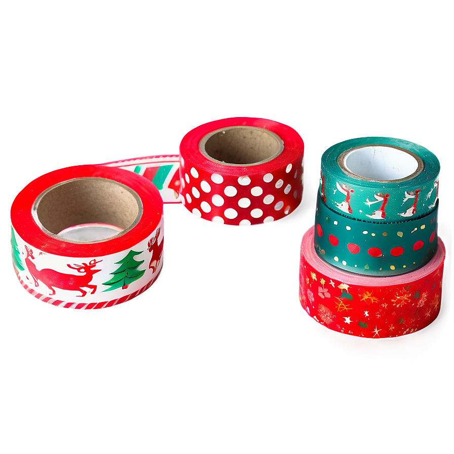 Christmas Washi Tape Png Tha83 PNG Image