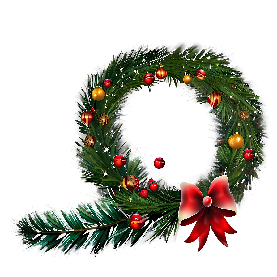 Christmas Wreath Frame Png 33 PNG Image