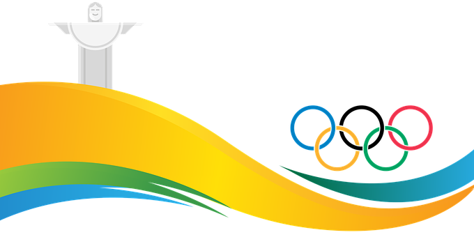 Christthe Redeemer Olympic Rings Banner PNG Image