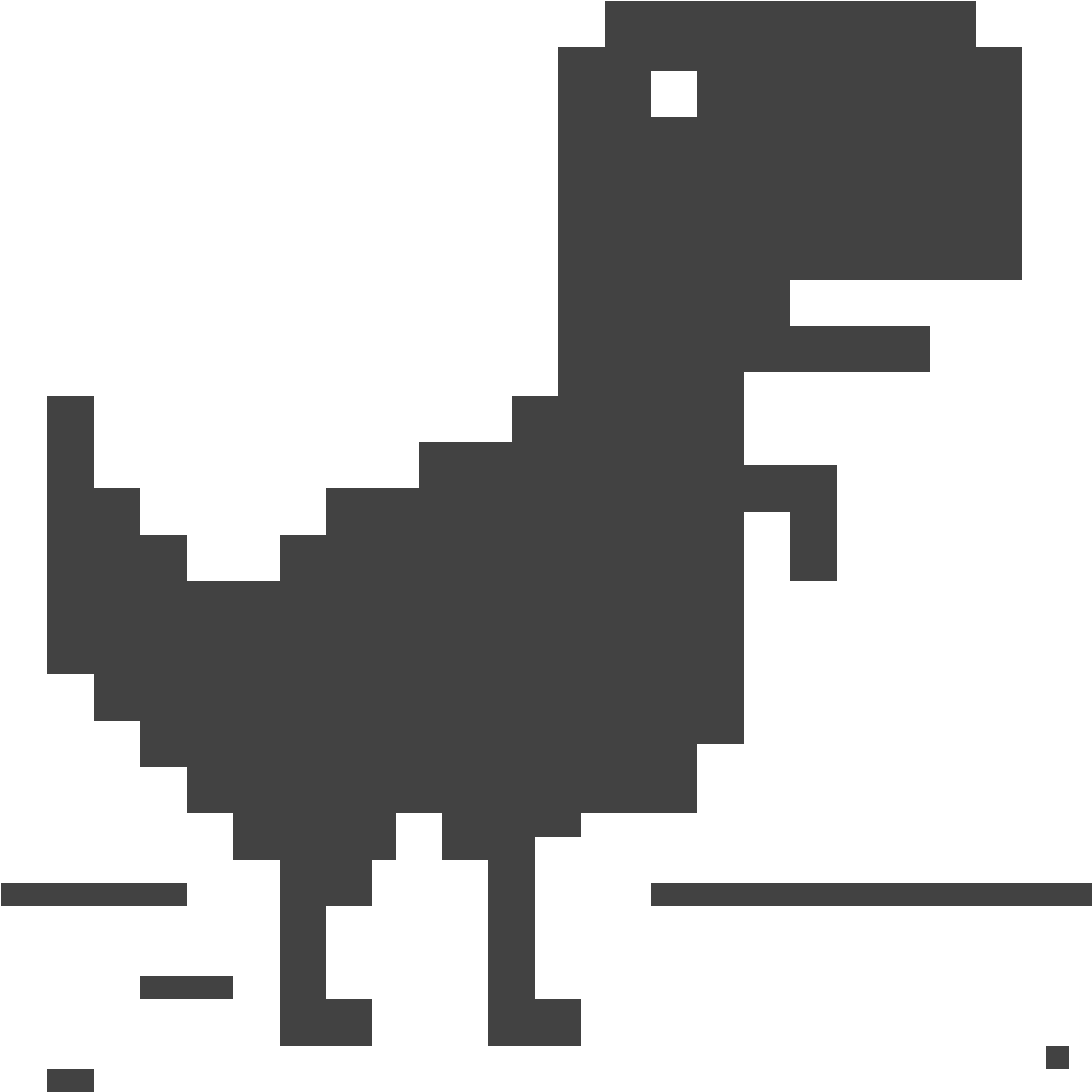 Chrome No Internet Dinosaur Game PNG Image