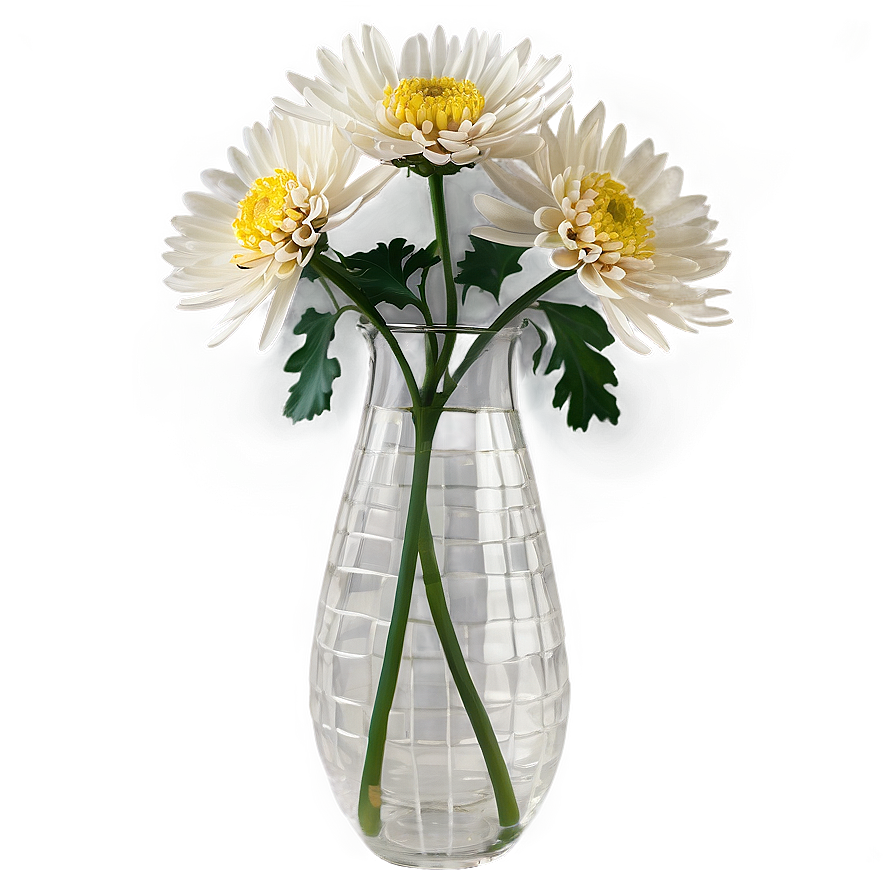 Chrysanthemum In Vase Png Hsj PNG Image