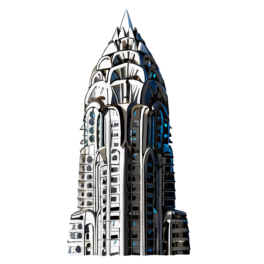 Chrysler Building Architecture Detail Png Fwh72 PNG Image