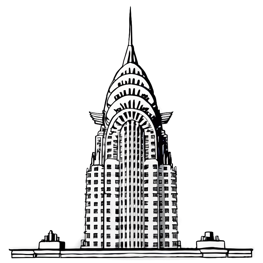 Chrysler Building Artistic Impression Png Ska PNG Image