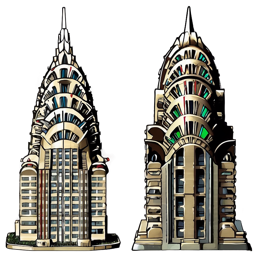 Chrysler Building Detailed Architecture Png 43 PNG Image