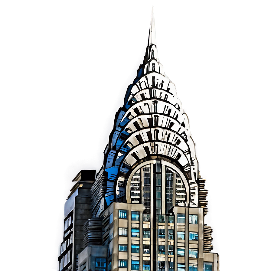 Chrysler Building Early Morning Png 96 PNG Image