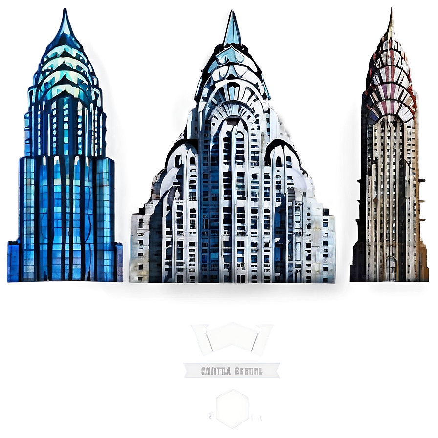 Chrysler Building Historical Image Png Hxo PNG Image