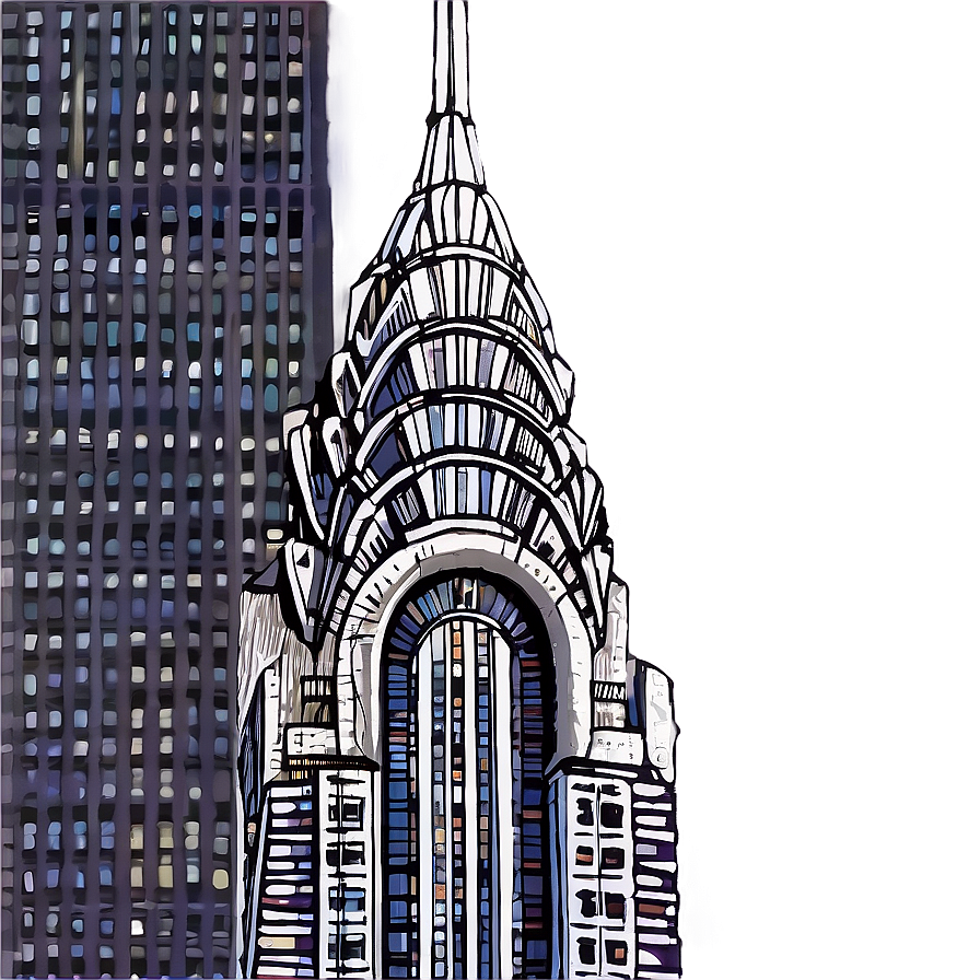 Chrysler Building In Rain Png 14 PNG Image