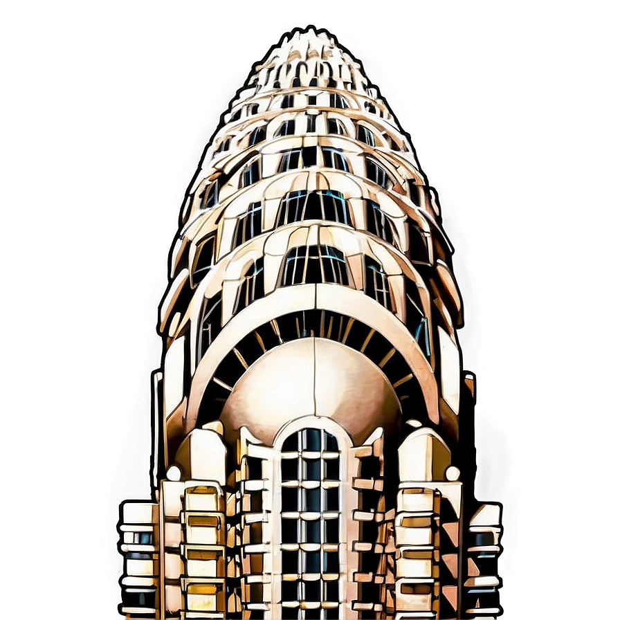 Chrysler Building In Twilight Png 06252024 PNG Image