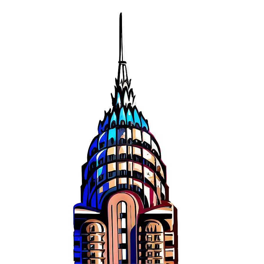 Chrysler Building Night Lights Png 06252024 PNG Image