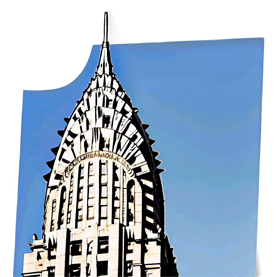 Chrysler Building Spire Close-up Png Kpa78 PNG Image