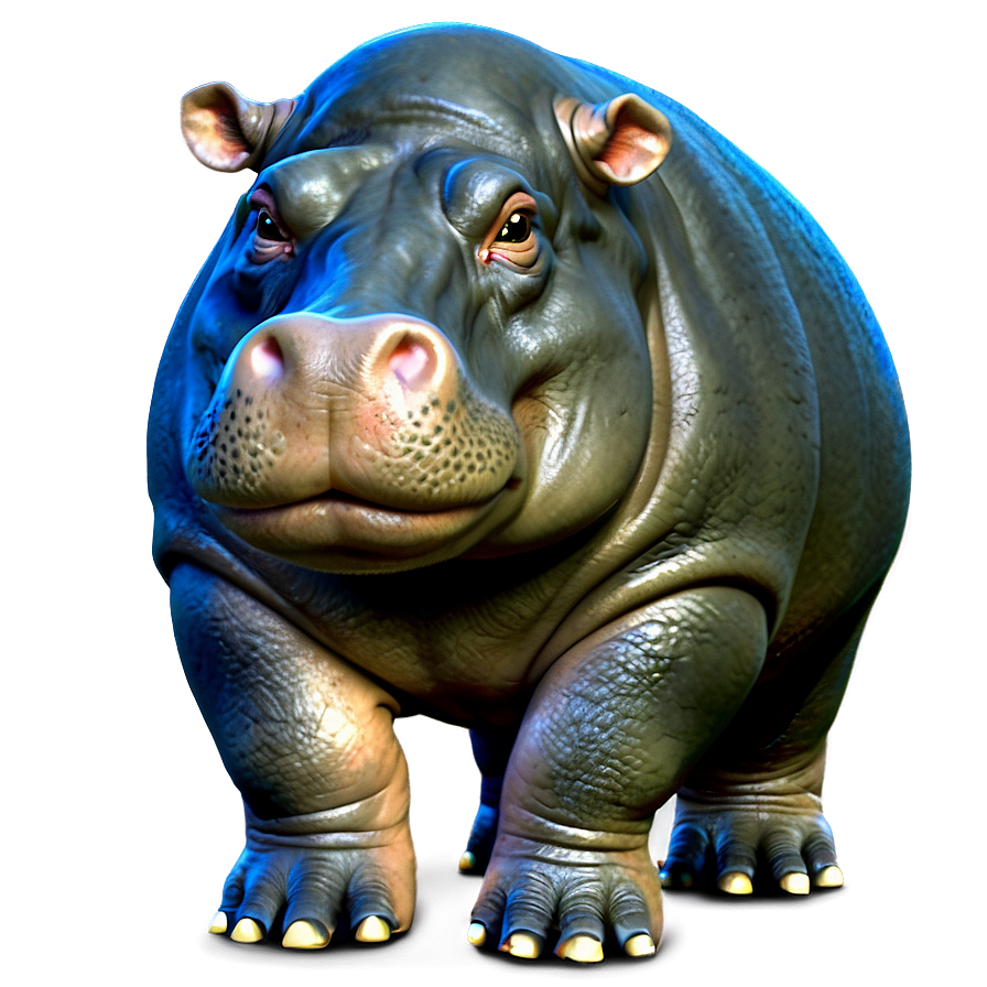 Chubby Hippo Png Tif56 PNG Image