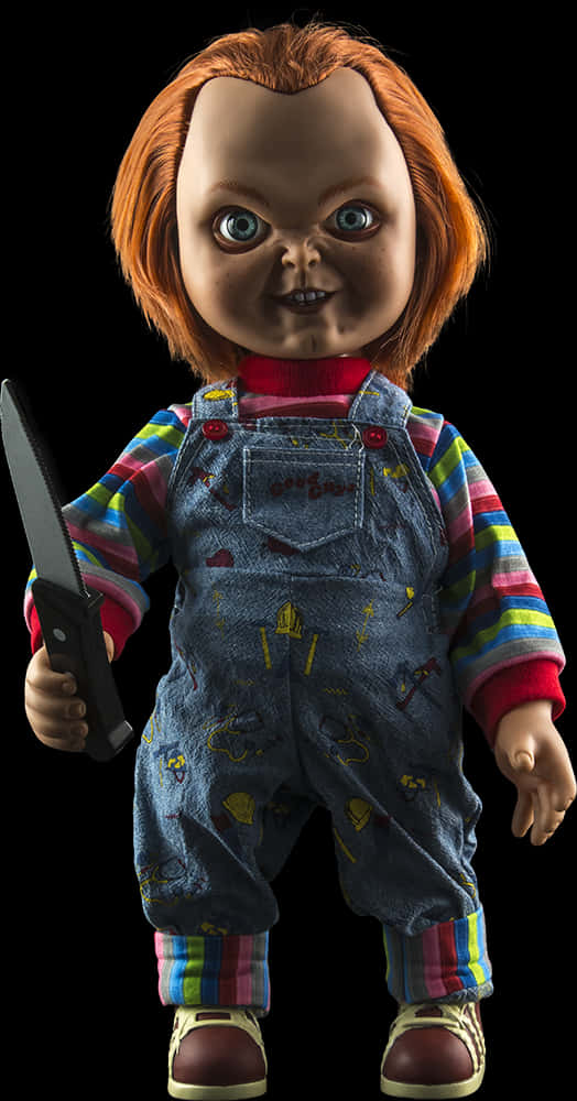 Chucky Doll With Knife PNG Image