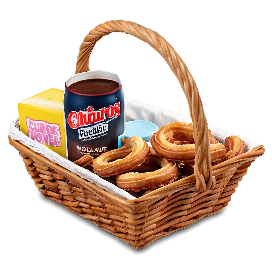 Churros Picnic Basket Png Tyh PNG Image