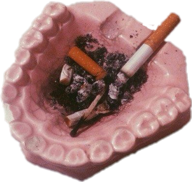 Cigarette Buttsin Ashtray PNG Image