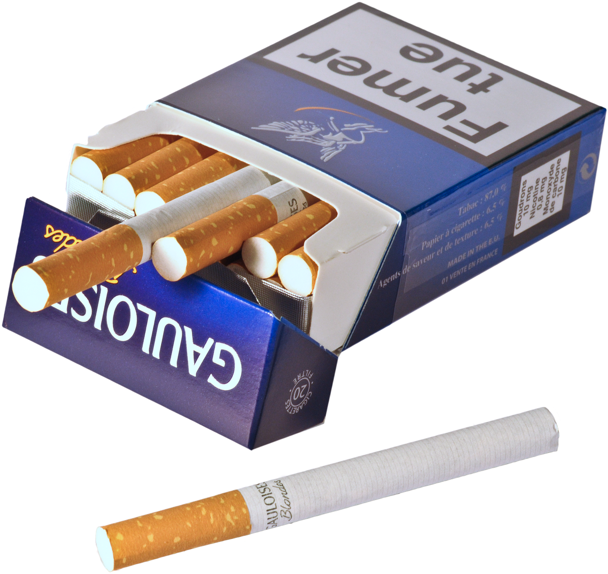 Cigarette Packand Single Cigarette PNG Image