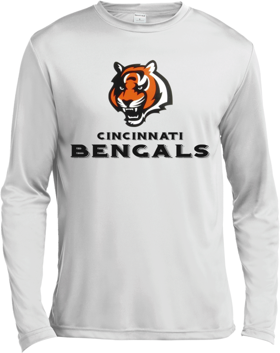 Cincinnati Bengals Long Sleeve Shirt PNG Image