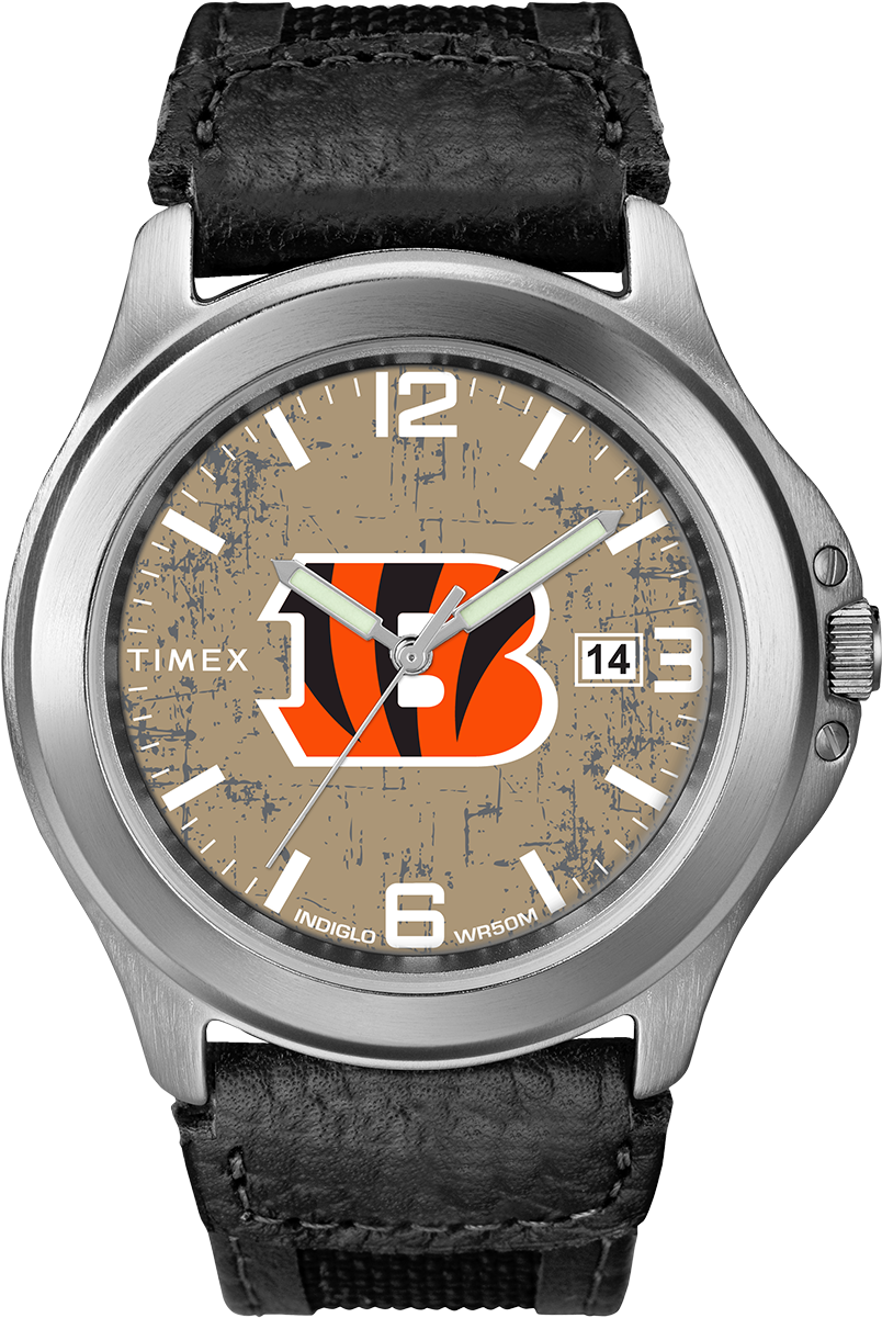 Cincinnati Bengals Themed Watch PNG Image