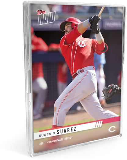 Cincinnati Reds Eugenio Suarez Topps Now Card PNG Image