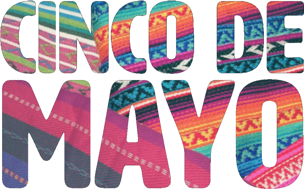 Cincode Mayo Text Pattern PNG Image