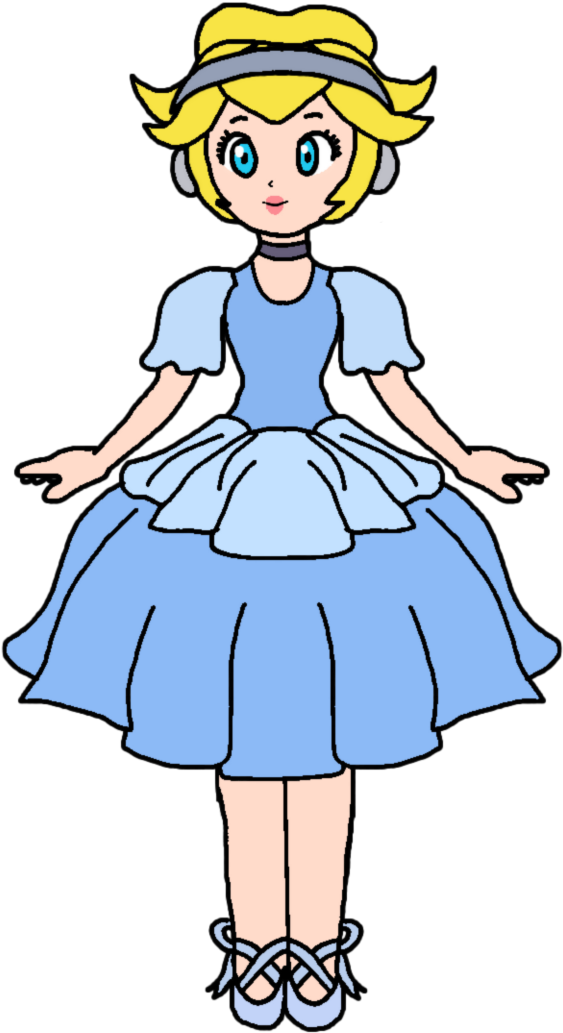 Cinderella Animated Character Illustration.png PNG Image