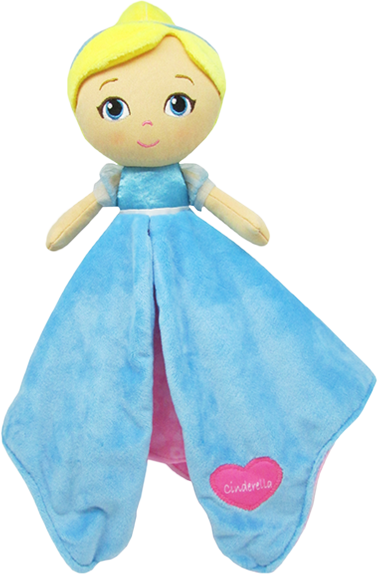 Cinderella Plush Blanket Doll PNG Image