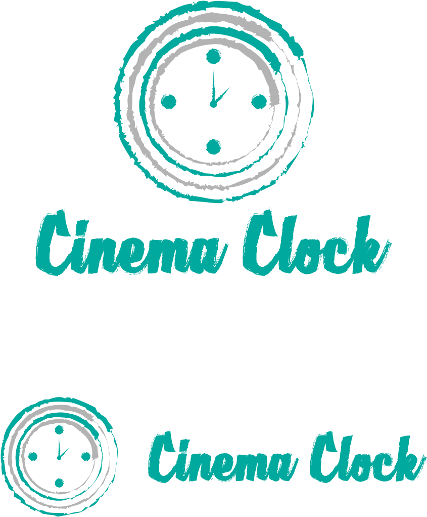 Cinema Clock Logo PNG Image