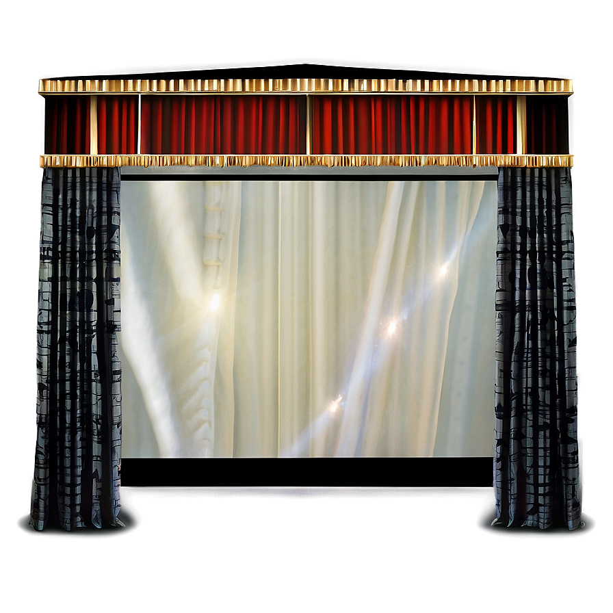 Cinema Screen Curtain Reveal Png 6 PNG Image