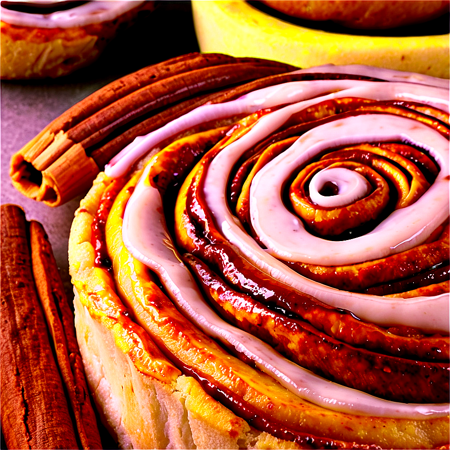 Cinnamon Roll Pie Png 6 PNG Image