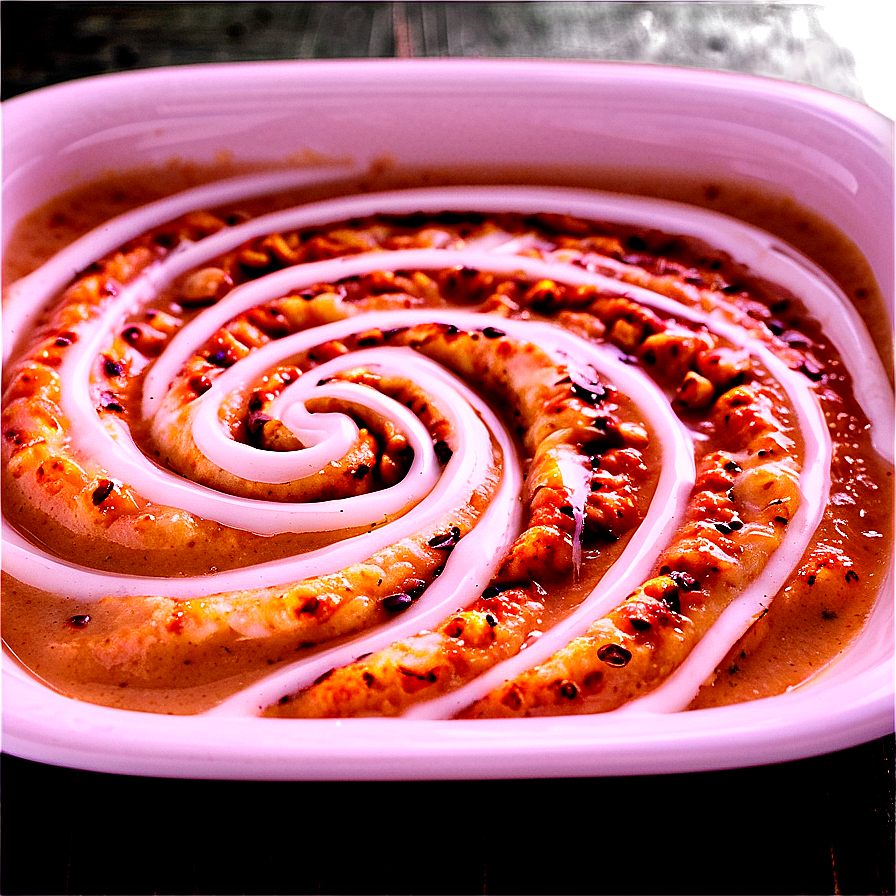 Cinnamon Roll Smoothie Bowl Topper Png Heg PNG Image