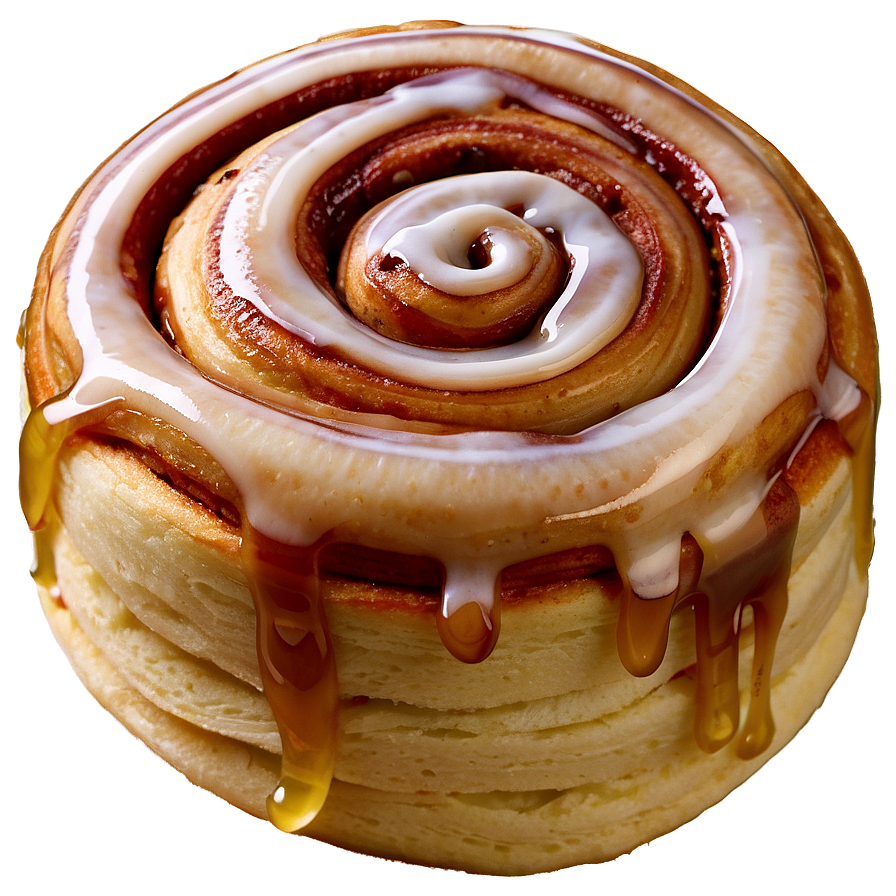 Cinnamon Roll With Maple Glaze Png 06122024 PNG Image