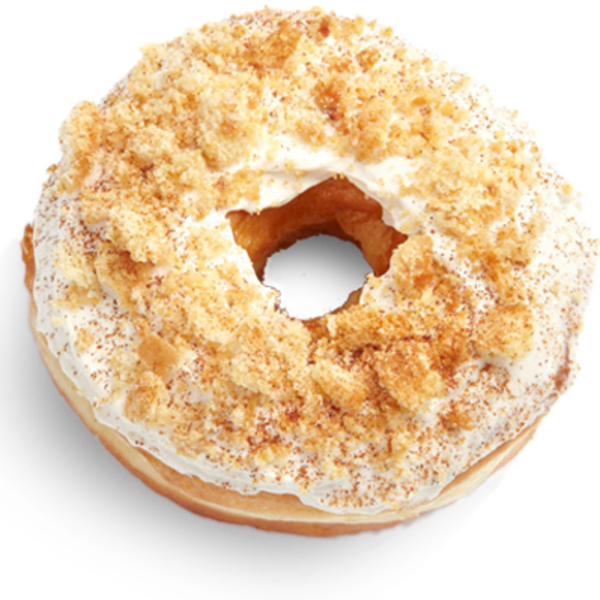 Cinnamon Sugar Doughnut Top View PNG Image