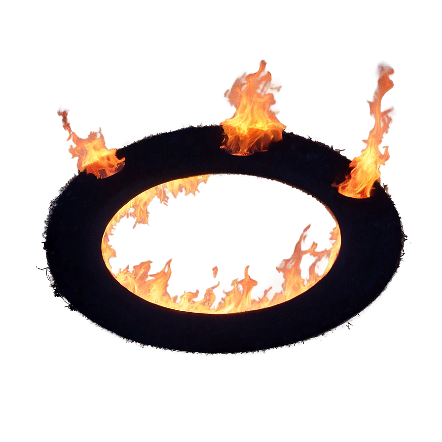 Circle Engulfed In Flames Png Brd PNG Image