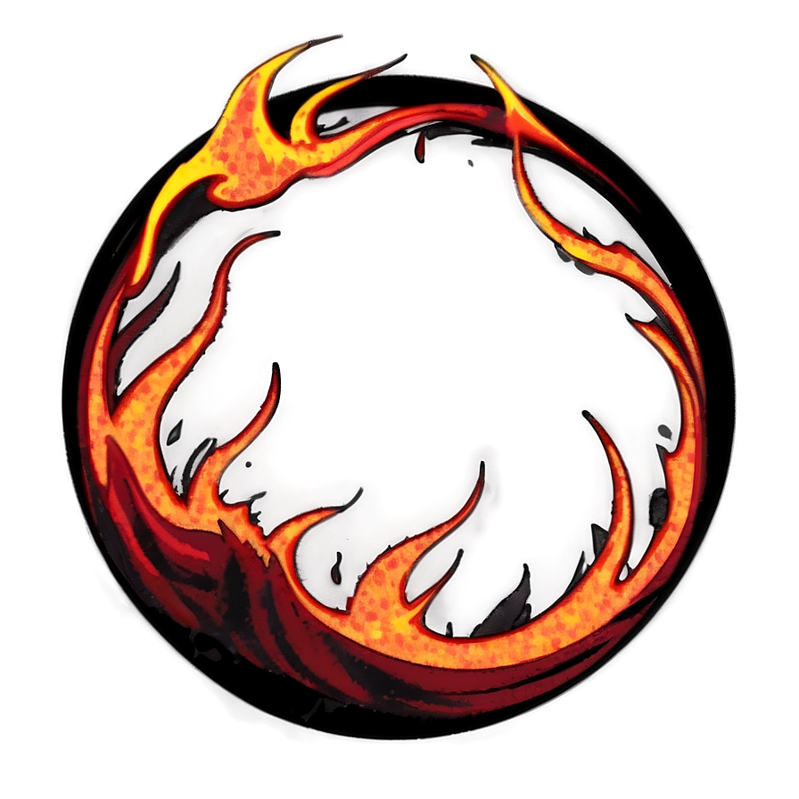 Circle Of Flames Graphic Png 06272024 PNG Image