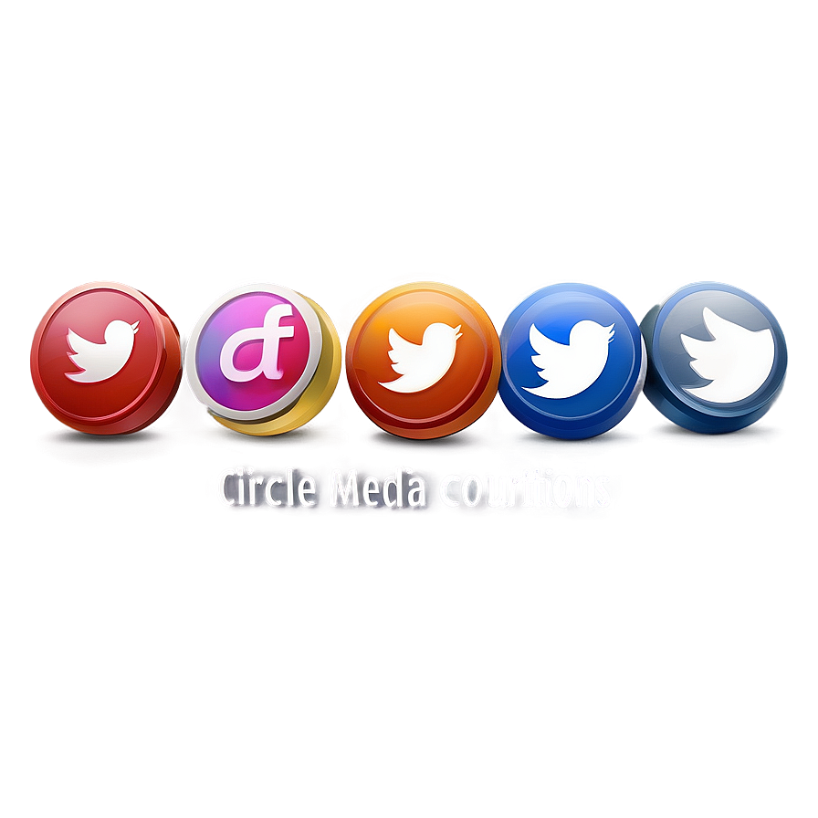 Circle Social Media Buttons Png Dia PNG Image