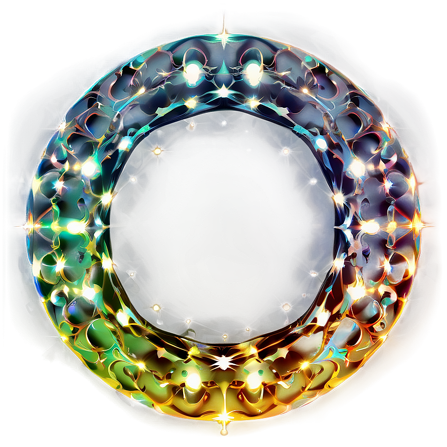 Circle With Sparkles Png Bse17 PNG Image